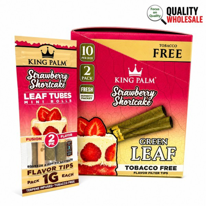 Picture of King Palm Cones - Mini 1g 2ct 10pk - Strawberry Shortcake