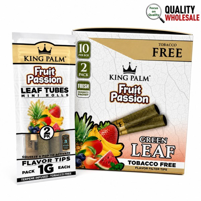 Picture of King Palm Cones - Mini 1g 2ct 10pk - Passion Fruit