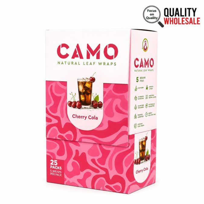Picture of Camo Leaf Wraps 5 x 25pk - Cherry Cola