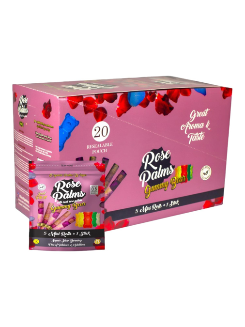 Picture of Rosepalms Mini Rolls 5ct 20pk 1 stick-Gummy Bear