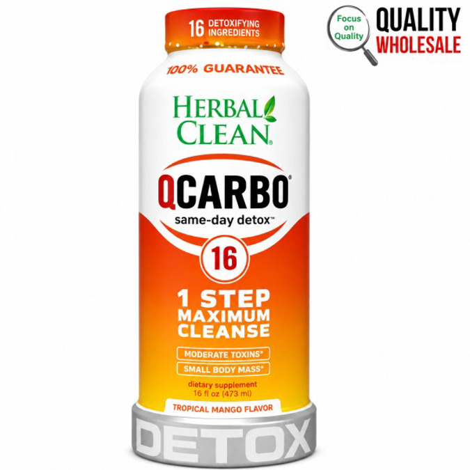 Picture of QCarbo Detox 16oz - Straw - Mango