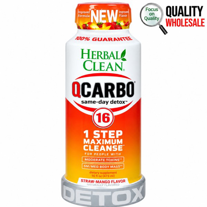 Picture of QCarbo Detox 16oz - Straw - Mango