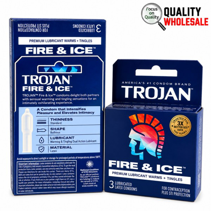 Picture of Trojan C-Fire And Ice Dual Lubricated-6ct