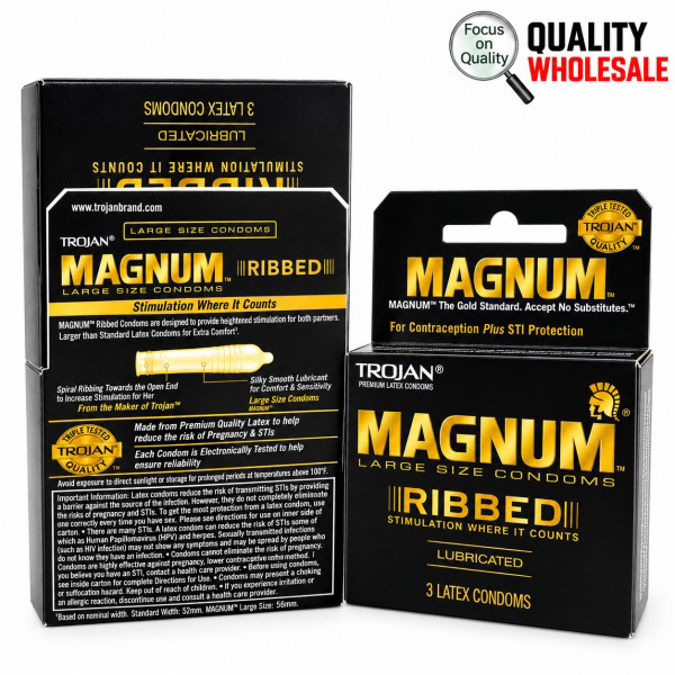 Picture of Trojan C-Magnum Ribbed Lub-6ct