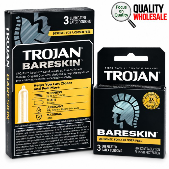 Picture of Trojan C-BareSkin Premium Gray-6ct