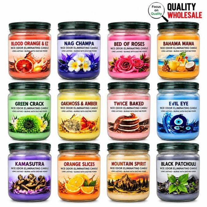 Picture of Blunt Effect Wax Candle 15oz