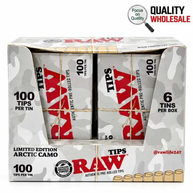 Picture of Raw Tip - Arctic Camo 100ct 6pk