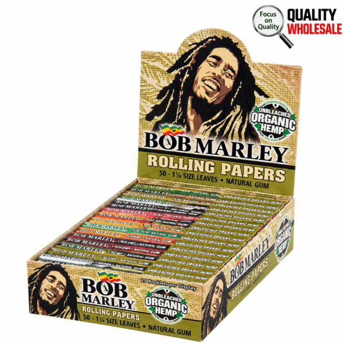 Picture of Bob Marley Hemp Paper Ultra thin 1 1/4 24pk