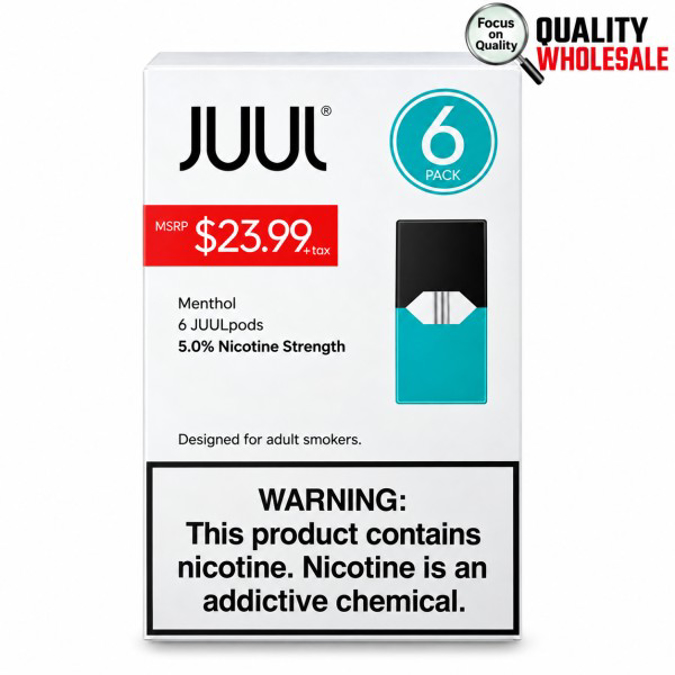 Picture of Juul Menthol 6 pack 5 pcnt