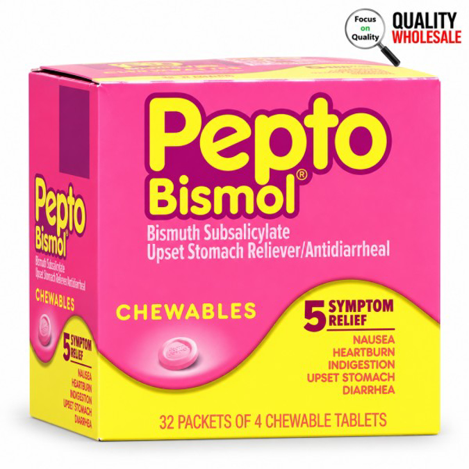 Picture of Pepto Bismol Chewables -32 pk- 4 caps