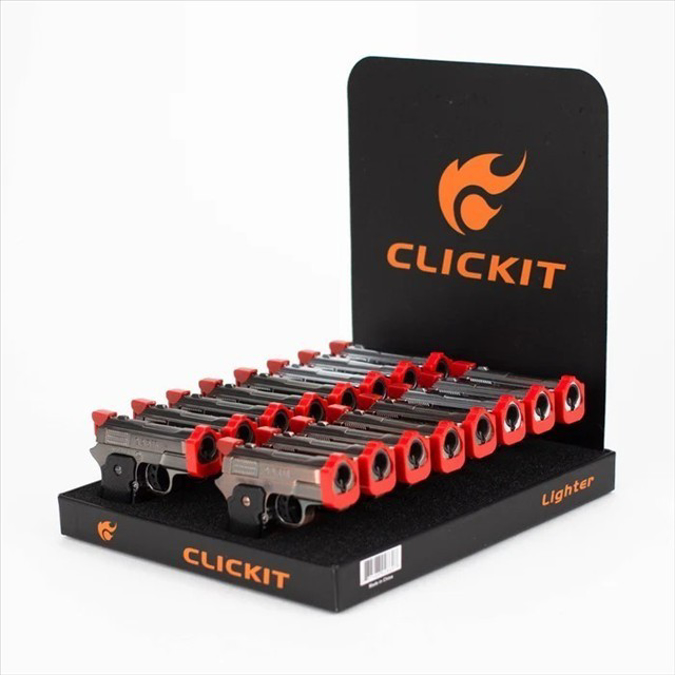 Picture of Clickit Gun Lighter Single-DoubleTorch 16ct