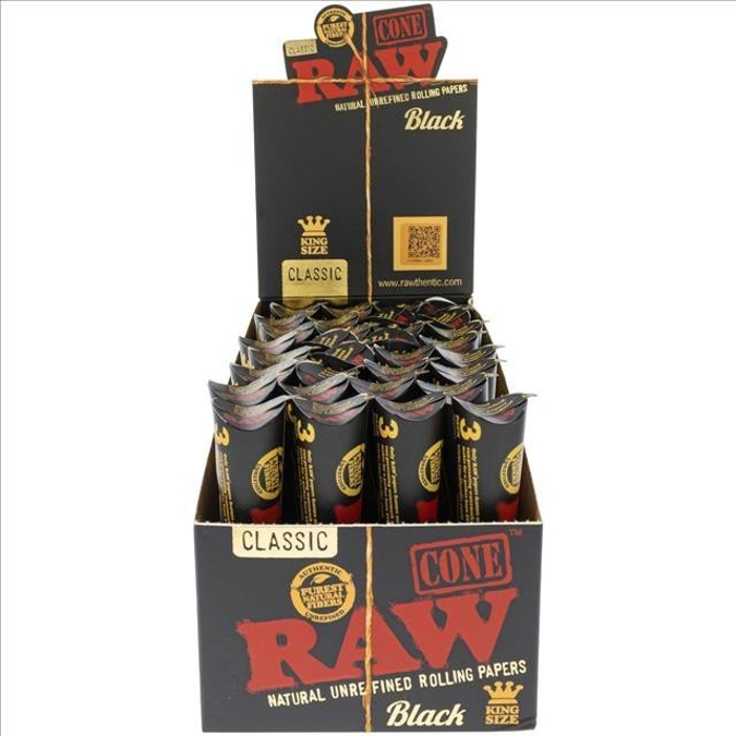 Picture of Raw Cones - Black King 3ct 32pk