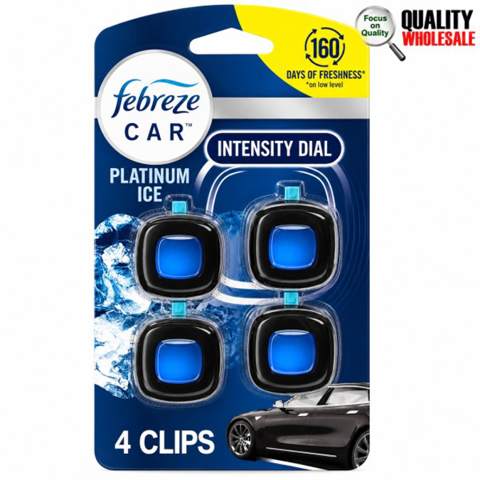Picture of Febreze Car Vent Clip-Platinum Ice 4ct