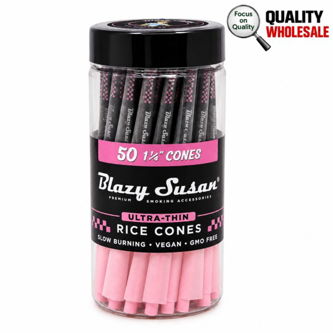 Picture of Blazy Susan Cones Ultra Thin Rice 1 1/4 50ct Jar